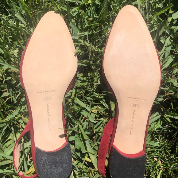 Gently used Manolo Blahinik 39.5 EU will fit US8 - Picture 2 of 6